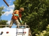 Mirko natiera strechu karavanu smolou